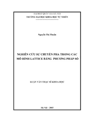 Nghiên cứu chuyển pha trong mô hình lattice bằng phương 
