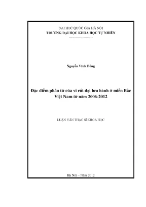 Đặc điểm phân tử của vi rút dại lưu hành ở miền Bắc Việt
