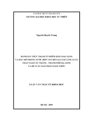 Đánh Giá Ô Nhiễm Kim Loại Nặng và Dầu Mỡ Trong Nước Biển