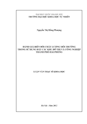 Đánh Giá Biến Đổi Chất Lượng Môi Trường Trong Sử Dụng