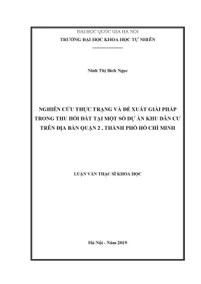 Giải pháp thu hồi đất tại Quận 2: Nghiên cứu thực trạng