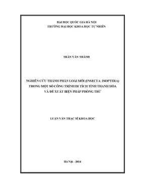 Nghiên cứu loài mối Isoptera tại di tích Thanh Hóa và