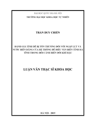 Đánh Giá Tính Dễ Bị Tổn Thương Đối Với Ngập Lụt Và Nước