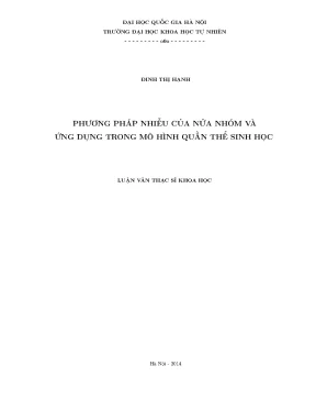 Phương Pháp Nhiễu Nửa Nhóm và Ứng Dụng Trong Mô Hình