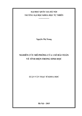 Nghiên cứu mô phỏng tĩnh điện trong sinh học