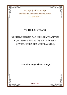 Nâng cao hiệu quả tham vấn cộng đồng cho dự án thủy điện