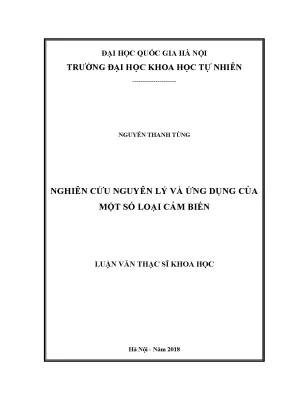 Nghiên cứu nguyên lý và ứng dụng cảm biến trong khoa học