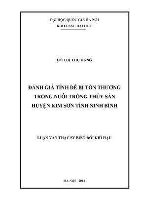 Đánh Giá Tính Dễ Bị Tổn Thương Trong Nuôi Trồng Thủy Sản