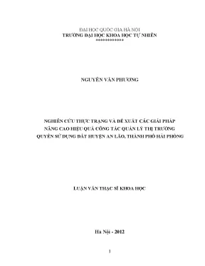 Giải pháp nâng cao hiệu quả quản lý thị trường quyền sử 
