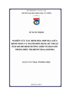 Nghiên cứu hòa hợp HLA giữa bệnh nhân và người hiến tế