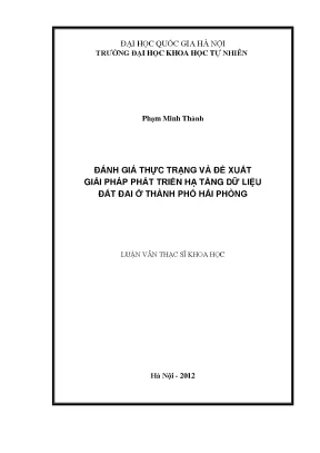 Đánh Giá và Giải Pháp Phát Triển Hạ Tầng Dữ Liệu Đất Đai 