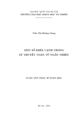 Khám Phá Lý Thuyết Toán Tử Ngẫu Nhiên Trong Luận Văn Thạc Sĩ