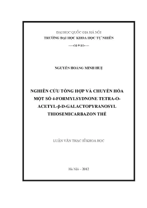 Nghiên cứu tổng hợp 4-formylsydnone và thiosemicarbazon