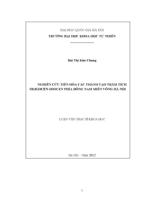 Nghiên Cứu Tiến Hóa Trầm Tích Oligocen-Miocen Tại Miền 
