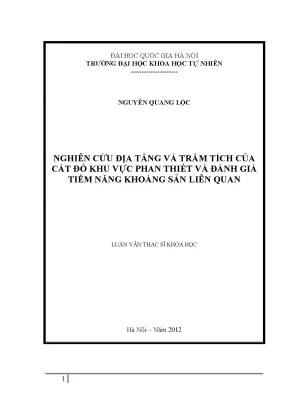 Nghiên cứu địa tầng và trầm tích cát đỏ Phan Thiết: Đánh 