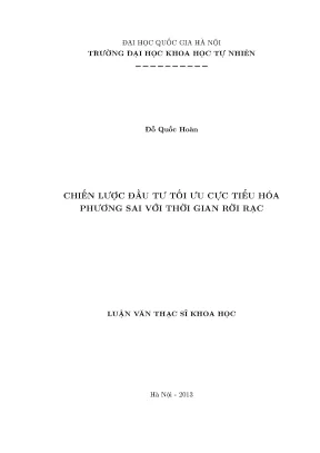 Chiến Lược Đầu Tư Tối Ưu: Cực Tiểu Hóa Phương Sai Trong