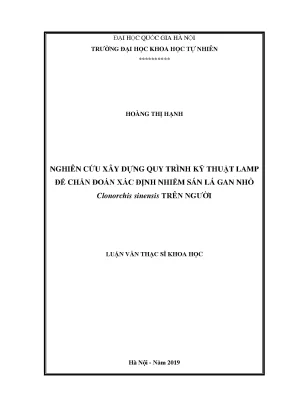 Nghiên cứu quy trình kỹ thuật LAMP chẩn đoán nhiễm sán
