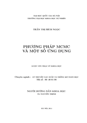 Phương Pháp MCMC và Ứng Dụng Trong Thống Kê