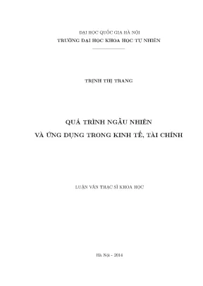 Quá Trình Ngẫu Nhiên và Ứng Dụng Trong Kinh Tế Tài Chính