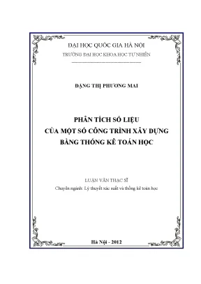 Phân Tích Số Liệu Xây Dựng Bằng Thống Kê Toán Học