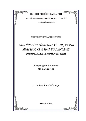 Nghiên cứu tổng hợp và hoạt tính sinh học của dẫn xuất