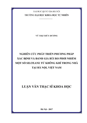 Nghiên cứu rủi ro phơi nhiễm siloxane trong không khí