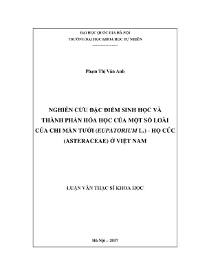 Nghiên cứu sinh học và hóa học chi Mần Tưới (Eupatorium