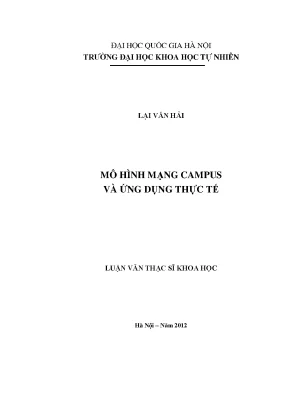 Mô Hình Mạng Campus và Ứng Dụng Thực Tế Trong Giáo Dục