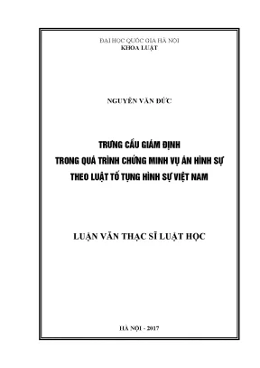 Trưng cầu giám định trong vụ án hình sự theo luật tố