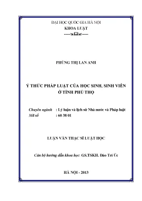 Nâng cao ý thức pháp luật cho học sinh, sinh viên tỉnh