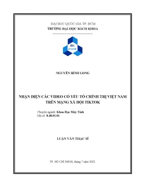 Nhận diện video chính trị trên TikTok: Phân loại và phân
