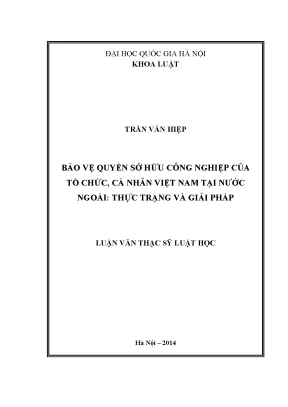 Bảo vệ quyền sở hữu công nghiệp của Việt Nam tại nước