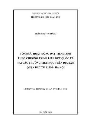 Tổ Chức Dạy Tiếng Anh Liên Kết Quốc Tế Tại Trường Tiểu