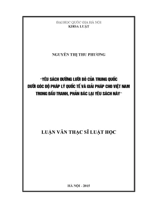 Phân Tích Pháp Lý Về Yêu Sách Đường Lưỡi Bò Của Trung