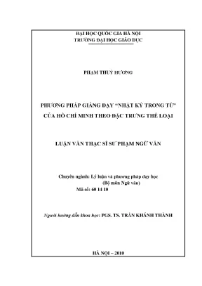 Phương Pháp Giảng Dạy Nhật Ký Trong Tù Của Hồ Chí Minh
