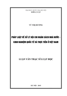 Xử Lý Bội Chi Ngân Sách Nhà Nước: Kinh Nghiệm Quốc Tế và