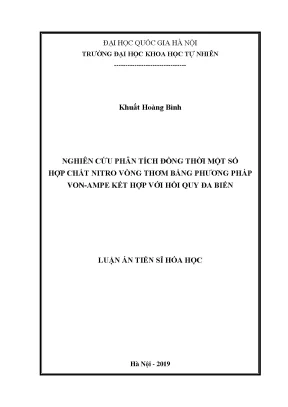 Nghiên cứu phân tích hợp chất nitro vòng thơm bằng