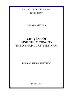 Chuyển Đổi Hình Thức Công Ty Theo Pháp Luật Việt Nam