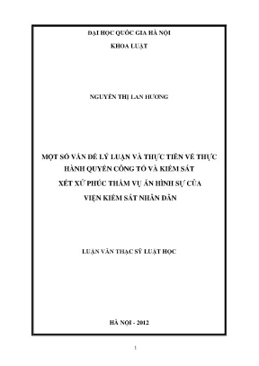 Nâng cao chất lượng thực hành quyền công tố và kiểm sát