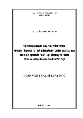 Tội Sử Dụng Mạng Máy Tính Chiếm Đoạt Tài Sản: Phân Tích