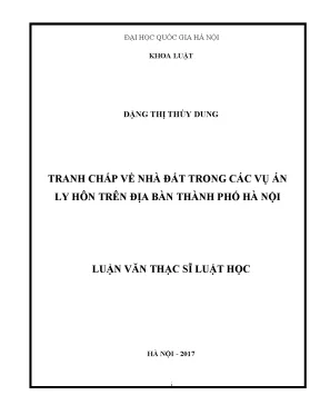 Giải Quyết Tranh Chấp Nhà Đất Trong Vụ Án Ly Hôn Tại Hà Nội