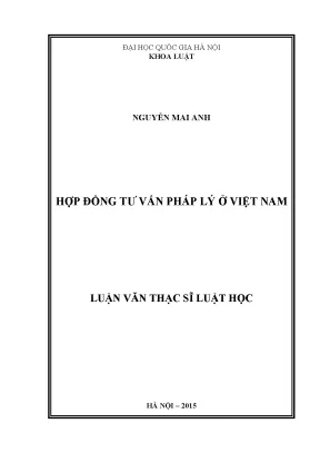 Nghiên cứu hợp đồng tư vấn pháp lý tại Việt Nam