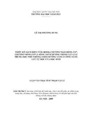 Thiết Kế Sách Điện Tử E-Book Vật Lý 12: Tăng Cường Năng