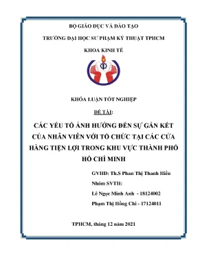 Nghiên cứu sự gắn kết của nhân viên tại cửa hàng tiện