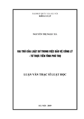 Vai trò của luật sư trong bảo vệ công lý tại Phú Thọ
