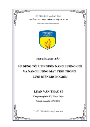 Tối Ưu Nguồn Năng Lượng Gió và Mặt Trời Trong Microgrid