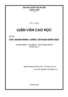 Đấu Tranh Phòng Chống Tội Trốn Thuế: Nghiên Cứu và Giải Pháp