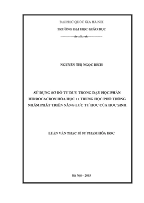 Sử dụng sơ đồ tư duy trong dạy học hiđrocacbon lớp 11 để