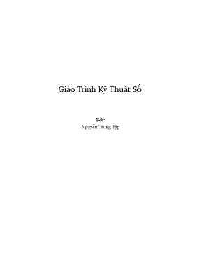 Giáo Trình Kỹ Thuật Số Toàn Diện Cho Sinh Viên