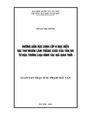 Hướng Dẫn Đọc Hiểu Bài Thơ 'Muốn Làm Thằng Cuội' Của Tản